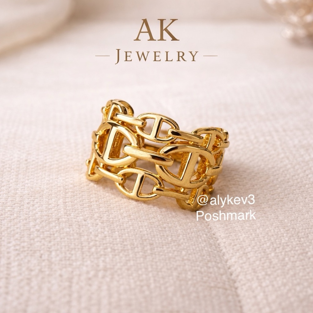 💎LUXURY RING GOLD Oval Ring, Elegant
Link Elegant Brilliance with Class